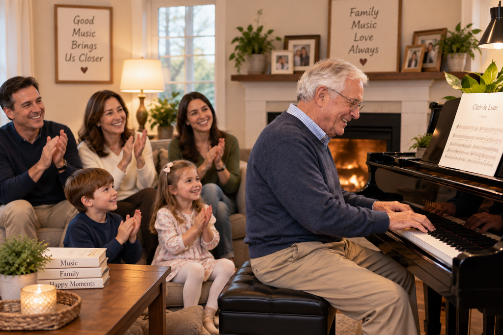Adult piano lesson for an older beginner